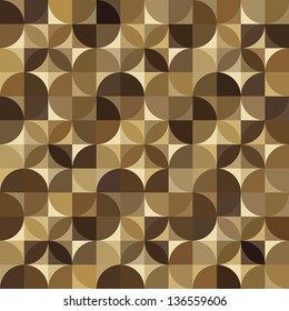 Geometric seamless wooden parquet floor pattern, vector background in retro style.