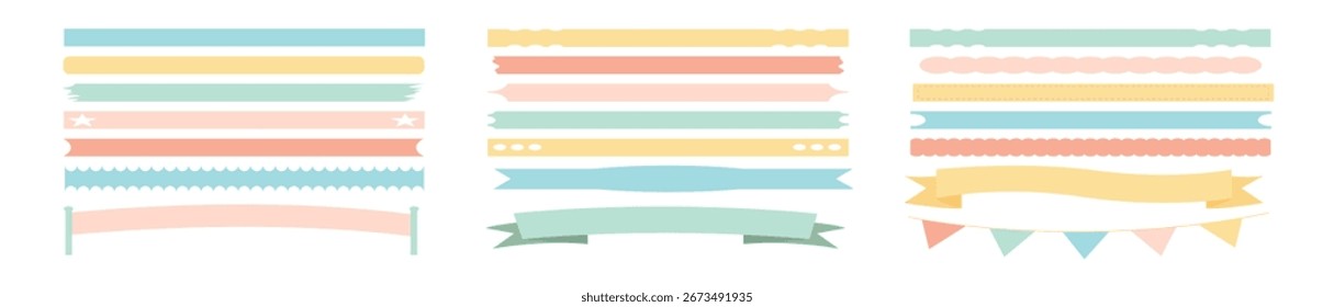 geometric set frames speech bubbles various arrows ribbons lines horizontal wipeout