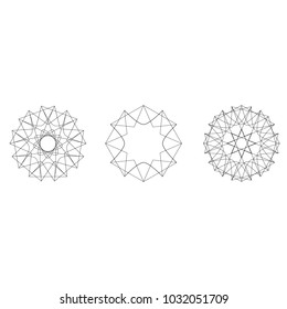 Geometric set for gifts and holidays pattern vector EPS10
