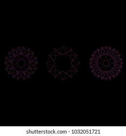 Geometric set for gifts and holidays pattern vector EPS10