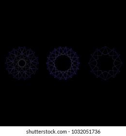Geometric set for gifts and holidays pattern vector EPS10