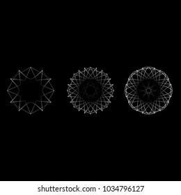 Geometric set for gifts and holidays pattern vector EPS10