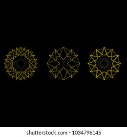 Geometric set for gifts and holidays pattern vector EPS10