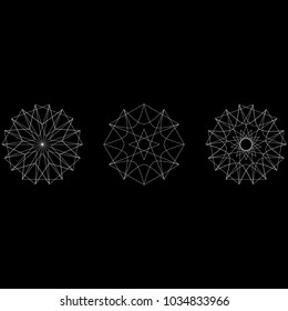 Geometric set for gifts and holidays pattern vector EPS10