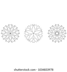 Geometric set for gifts and holidays pattern vector EPS10