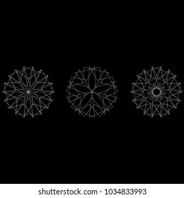 Geometric set for gifts and holidays pattern vector EPS10