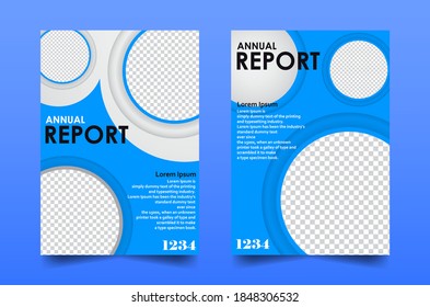 Geometric Set of modern annual report designs, good for your template