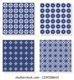 Geometric set Pattern vector illustration 