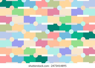 Geometric set of seamless gray and white patterns. Simples vector graphics. wallpaper, wrapping paper, labels, fabric, print, and advertising. Decorative ornament in retro colors