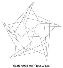 Geometric set stars and flowers for gifts and holidays pattern vector EPS10