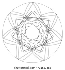 Geometric set stars and flowers for gifts and holidays pattern vector EPS10