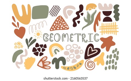 Geometrischer Satz verschiedener abstrakter Formen, Vektorgrafik