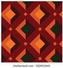 Geometric shades and light squares seamless pattern. Design for print, fabric, textile. Seamless wallpaper.