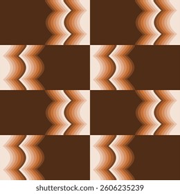 Geometric shading pastel color abstract seamless background pattern graphic shape. Pantone monochrome template element. Optical vector repeat for print
