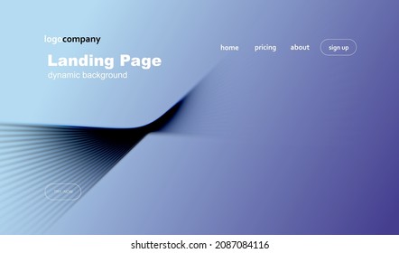 La sombra geométrica borrosa forma el fondo del gradiente azul vectorial 3d. Diseño de fluidos empresariales o tecnológicos. Dinámica oficina futurista, web, textura de banner.