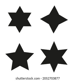 Geometric shadow figure icon. Angle forms. Basic math element. School education. Vector illustration. Stock image. EPS 10.