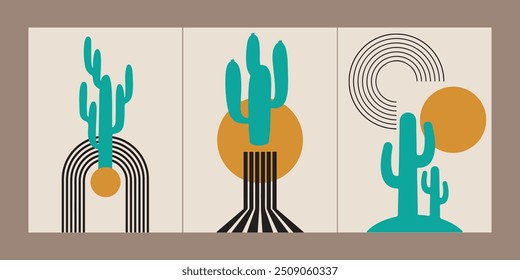 geometric shape and abstract art with natural element
