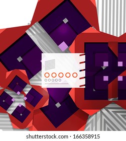 Geometric shape abstract background for business, technology, presentation, template