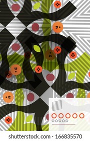 Geometric shape abstract background for business, technology, presentation, template