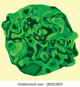 Geometric shape with abstract colourful wavy background for card template