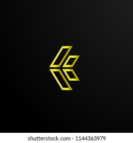 geometric shape abstract logo, sign symbol or mark vector 