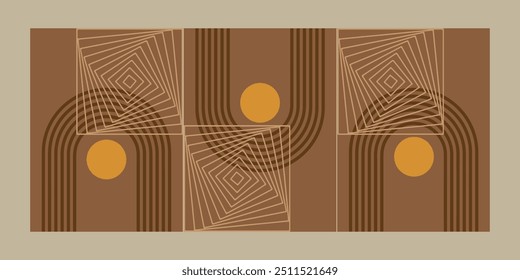 geometric shape and abstract modern art wall decoration