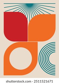 geometric shape and abstract modern art wall decoration