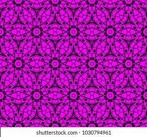 Geometric shape abstract vector illustration. Seamless pattern.