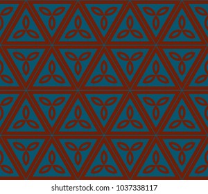 Geometric shape abstract vector illustration. Seamless pattern.
