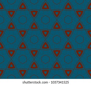 Geometric shape abstract vector illustration. Seamless pattern.