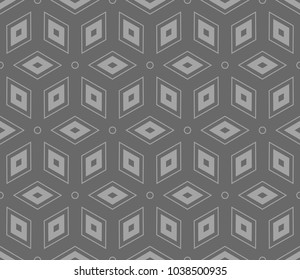 Geometric shape abstract vector illustration. Seamless pattern.