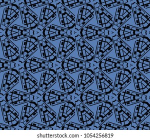 Geometric shape abstract vector illustration. Seamless pattern.