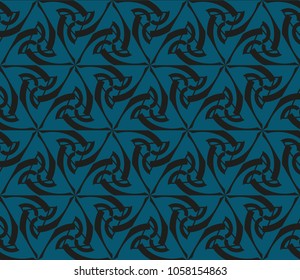 Geometric shape abstract vector illustration. Seamless pattern.