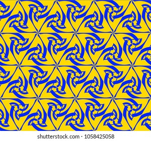 Geometric shape abstract vector illustration. Seamless pattern.