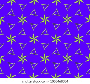 Geometric shape abstract vector illustration. Seamless pattern.