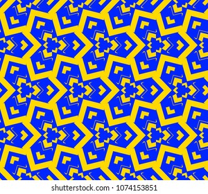 Geometric shape abstract vector illustration. Seamless pattern.