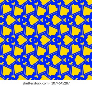 Geometric shape abstract vector illustration. Seamless pattern.