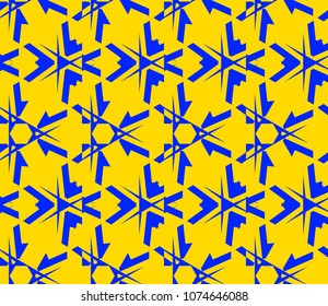 Geometric shape abstract vector illustration. Seamless pattern.