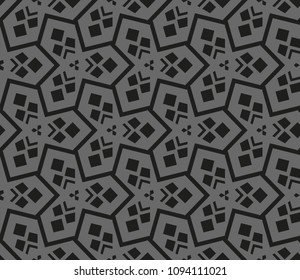 Geometric shape abstract vector illustration. Seamless pattern.