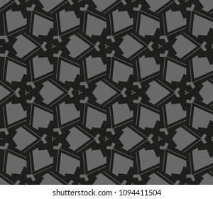 Geometric shape abstract vector illustration. Seamless pattern.