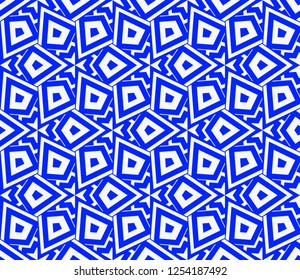 Geometric shape abstract vector illustration. Seamless pattern.