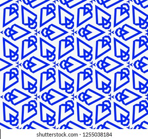 Geometric shape abstract vector illustration. Seamless pattern.
