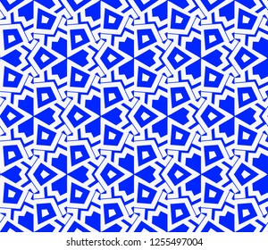 Geometric shape abstract vector illustration. Seamless pattern.
