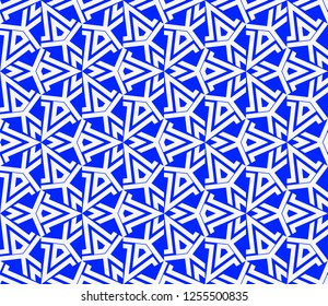 Geometric shape abstract vector illustration. Seamless pattern.