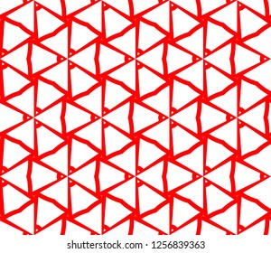 Geometric shape abstract vector illustration. Seamless pattern.