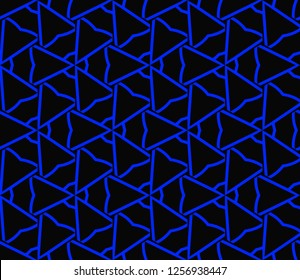 Geometric shape abstract vector illustration. Seamless pattern.