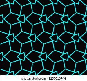 Geometric shape abstract vector illustration. Seamless pattern.