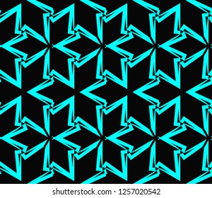 Geometric shape abstract vector illustration. Seamless pattern.