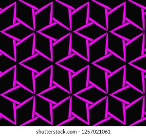 Geometric shape abstract vector illustration. Seamless pattern.