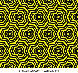 Geometric shape abstract vector illustration. Seamless pattern.